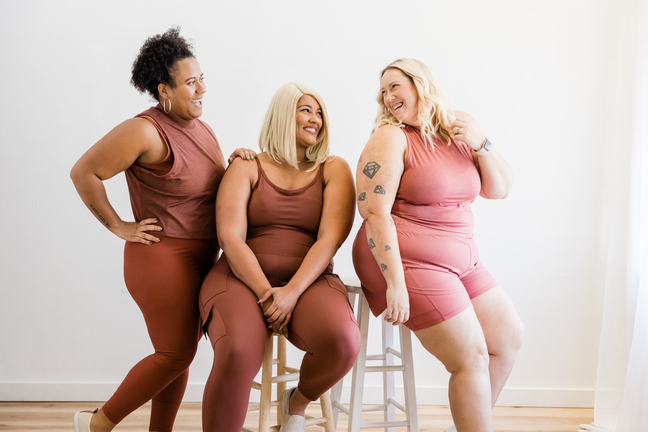 Plus Sized Women in Activewear Set